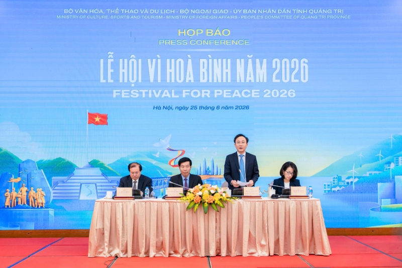 Họp báo Lễ hội Vì Hòa bình năm 2026: Quảng Trị lan tỏa thông điệp hòa bình, hữu nghị và phát triển đến bạn bè quốc tế
