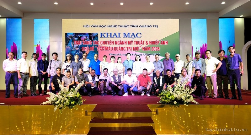 Khai mạc trại sáng tác mỹ thuật và nhiếp ảnh "Sắc màu Quảng Trị mới" năm 2026